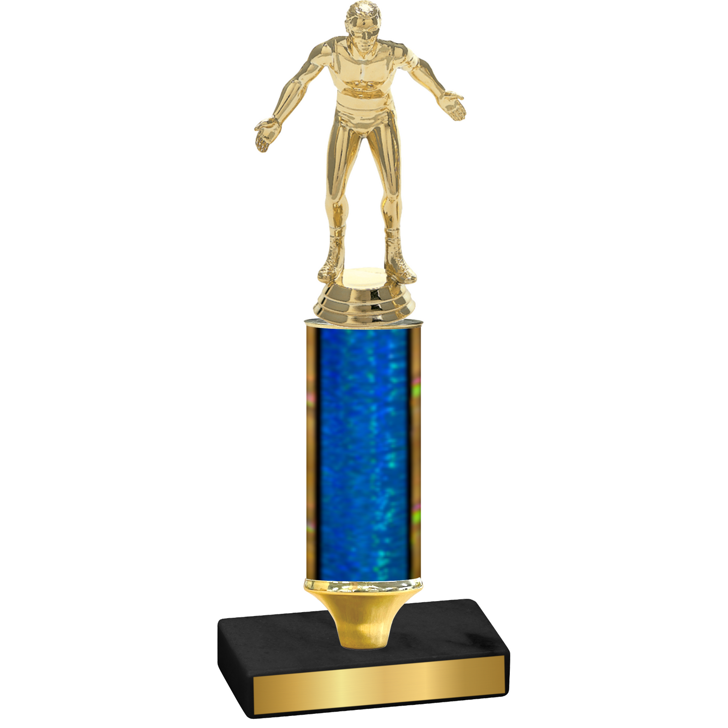 Value Blue Glacier Wrestling Trophy