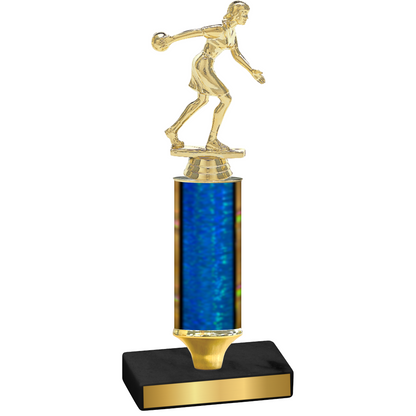 Value Blue Glacier Bowling Trophy