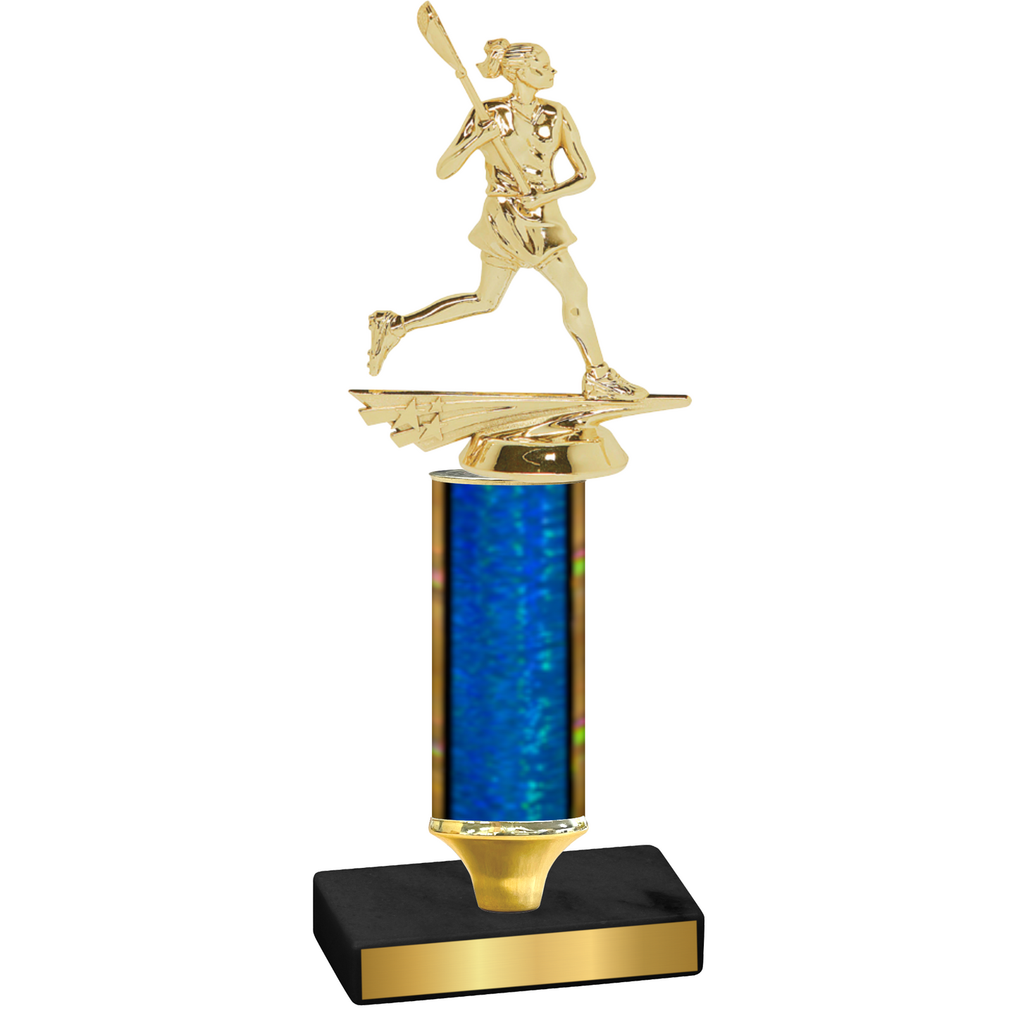 Value Blue Glacier Lacrosse Trophy