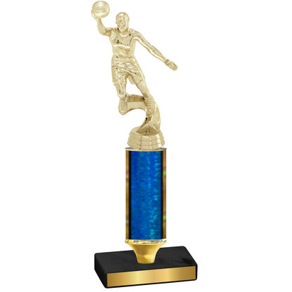 Value Blue Glacier Basketball Trophy