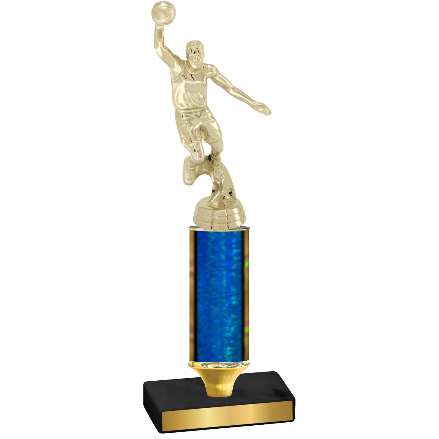 Value Blue Glacier Basketball Trophy