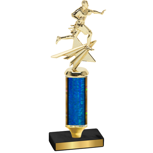 Value Blue Glacier Flag Football Trophy