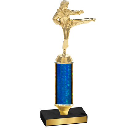 Value Blue Glacier Karate Trophy