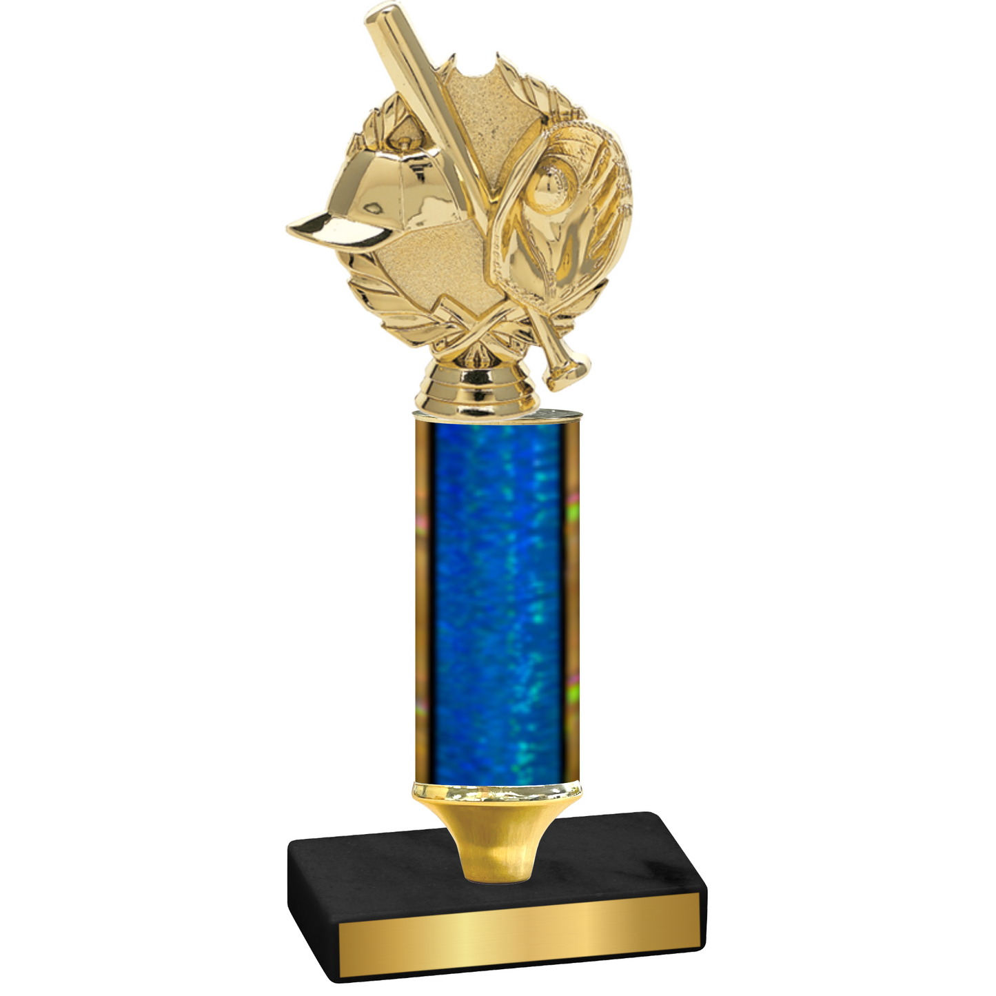 Value Blue Glacier Baseball Trophy