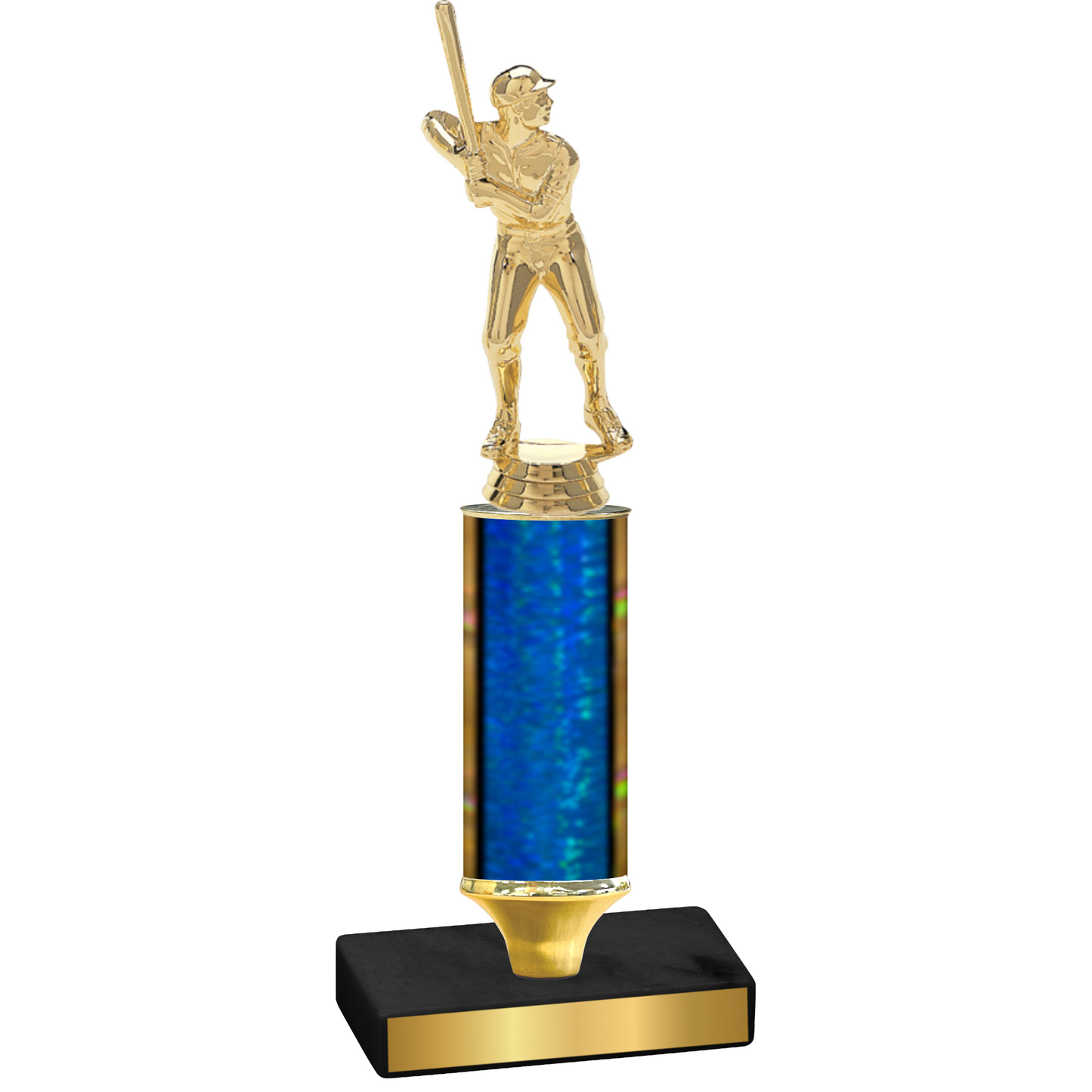 Value Blue Glacier Baseball Trophy