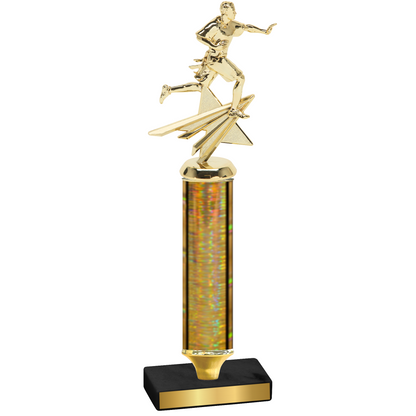 Value Gold Glacier Flag Football Trophy