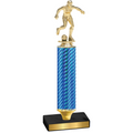 Value Blue Carbon Fiber Soccer Trophy