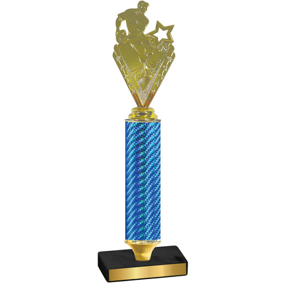 Value Blue Carbon Fiber Rugby Trophy