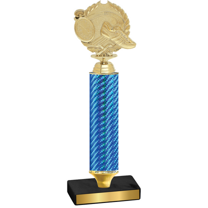 Value Blue Carbon Fiber Running Trophy