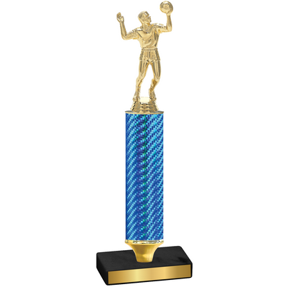 Value Blue Carbon Fiber Volleyball Trophy