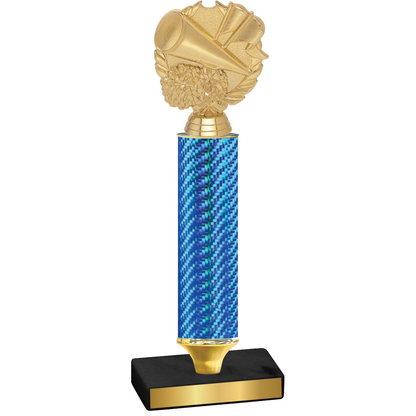 Value Blue Carbon Fiber Cheerleading Trophy