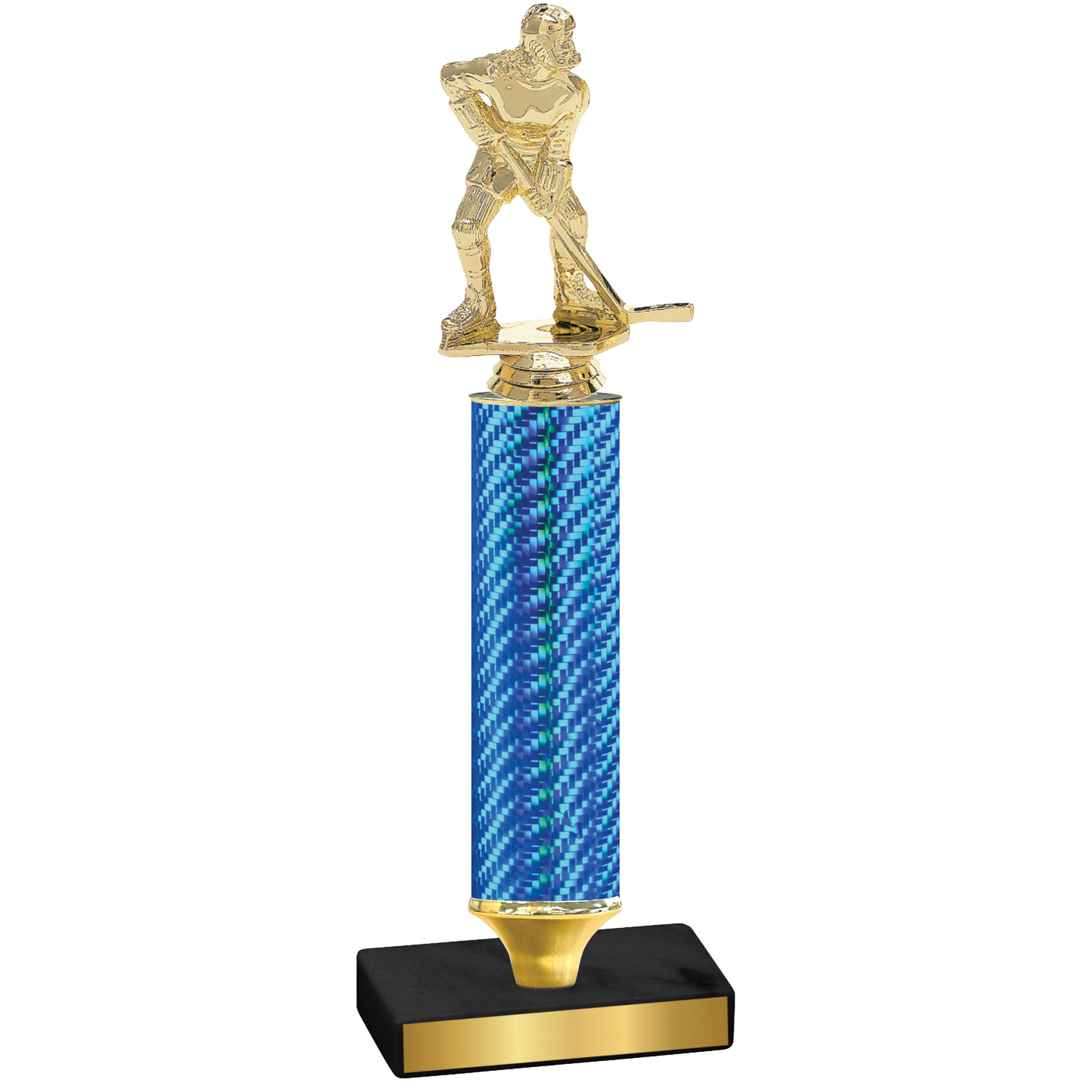 Value Blue Carbon Fiber Hockey Trophy