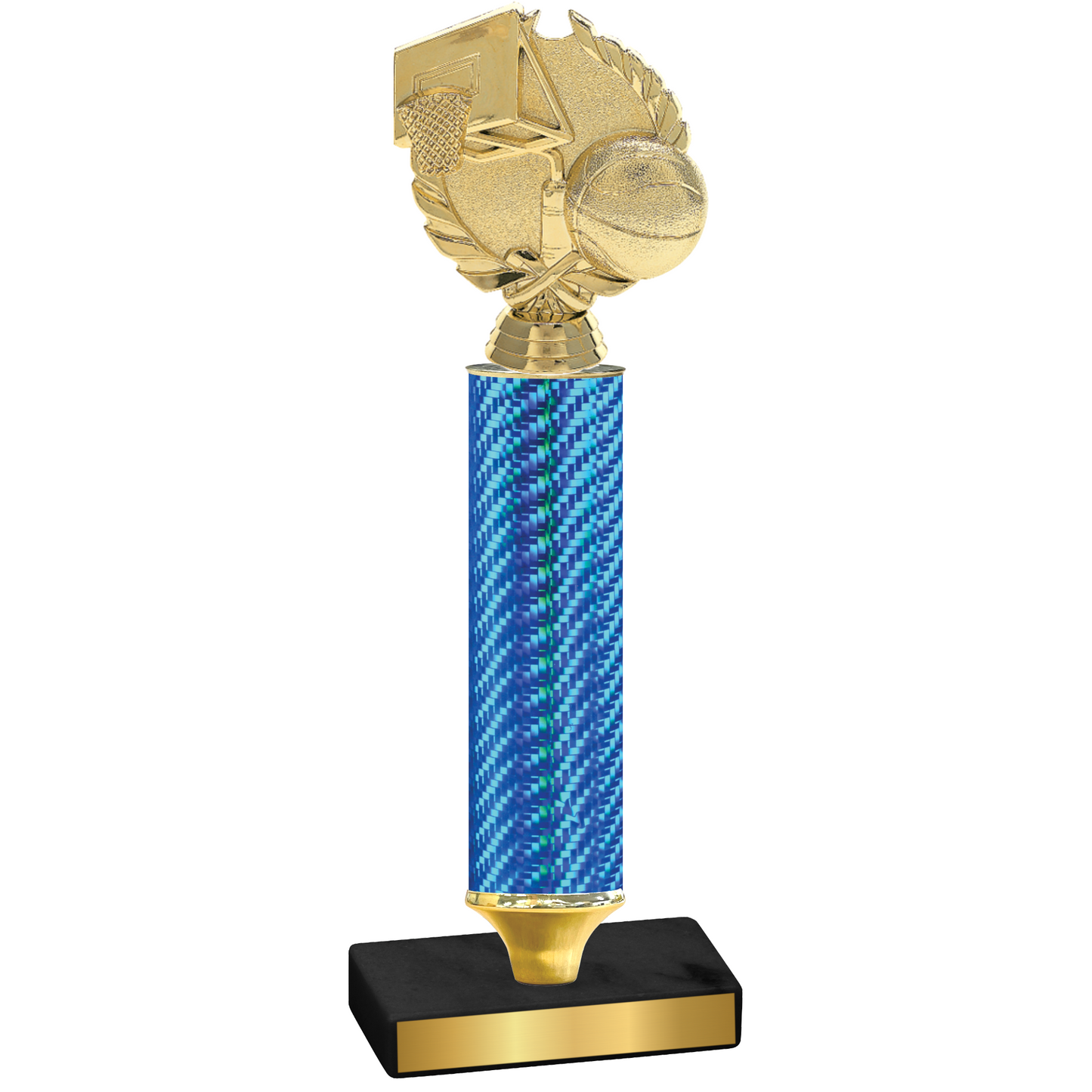 Value Blue Carbon Fiber Basketball Trophy