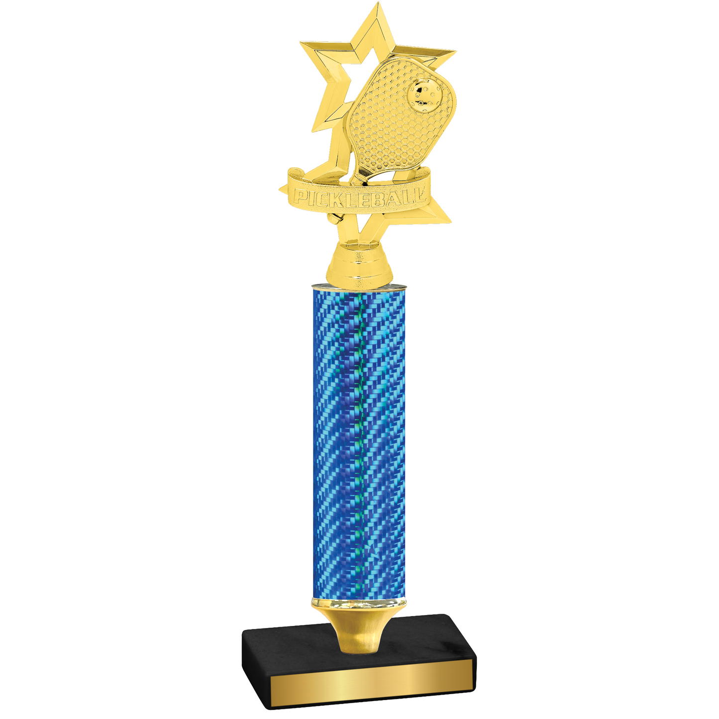 Value Blue Carbon Fiber Pickleball Trophy