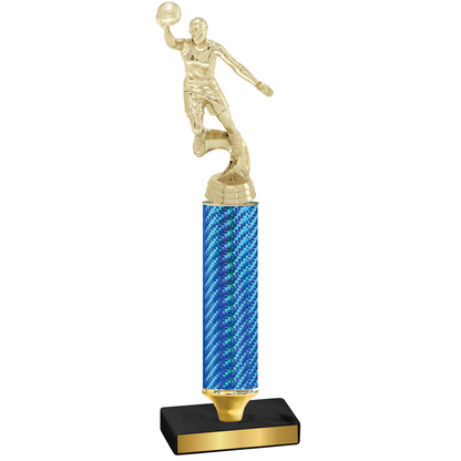 Value Blue Carbon Fiber Basketball Trophy