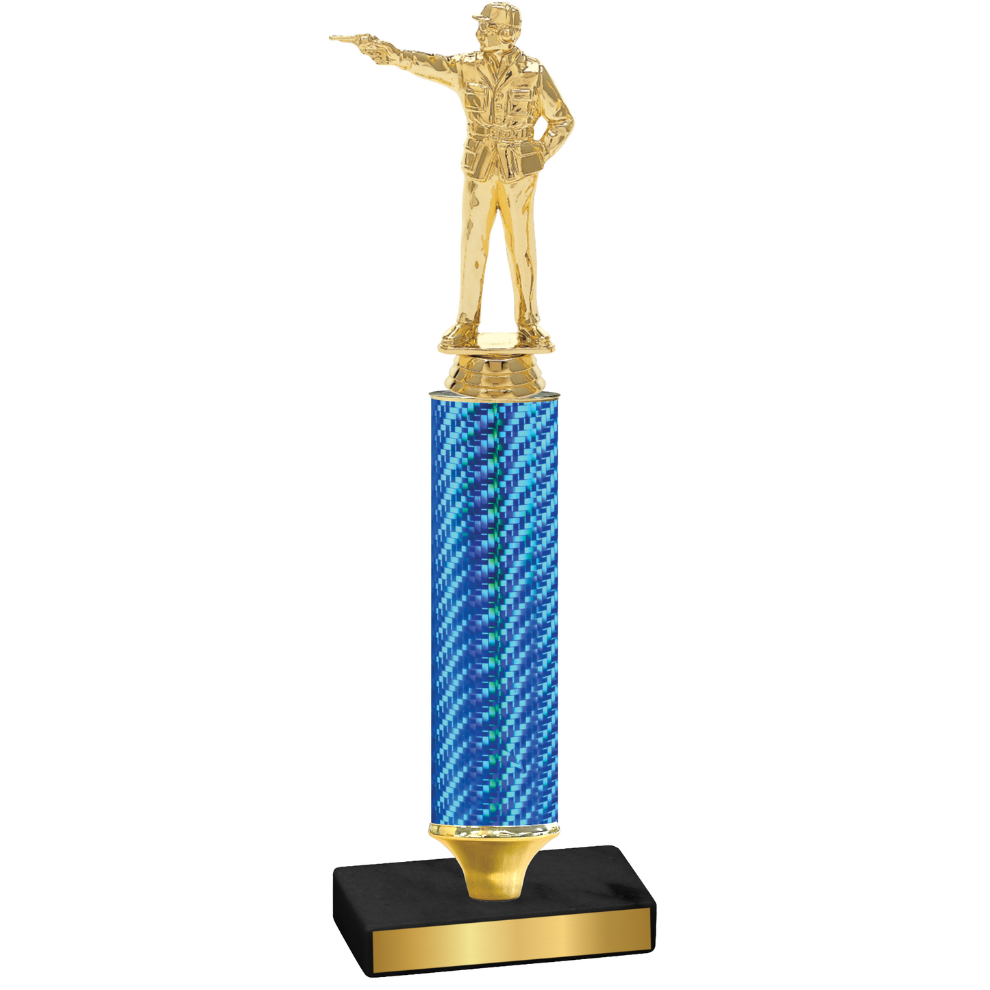 Value Blue Carbon Fiber Shooter Trophy