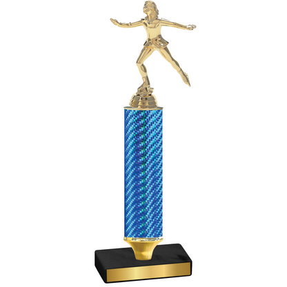 Value Blue Carbon Fiber Skater Trophy