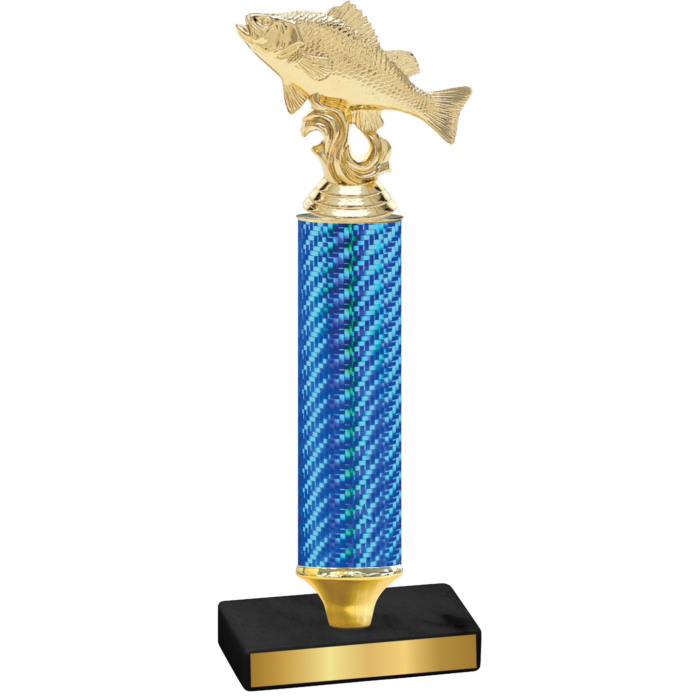 Value Blue Carbon Fiber Fishing Trophy