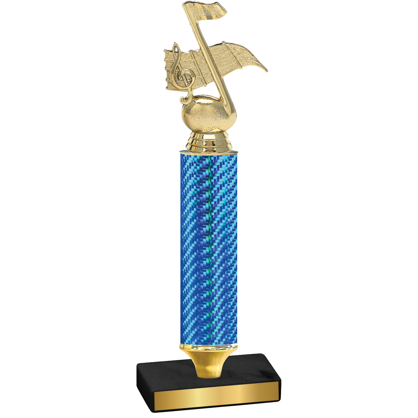 Value Blue Carbon Fiber Music Trophy