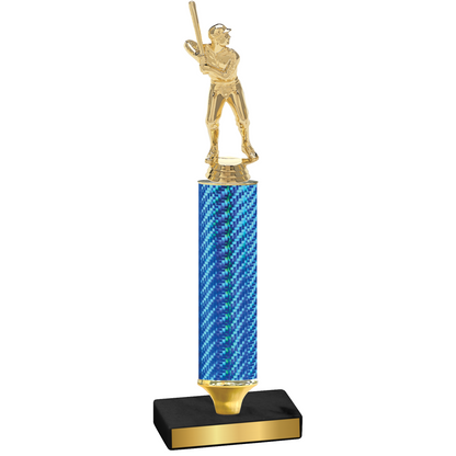 Value Blue Carbon Fiber Baseball Trophy