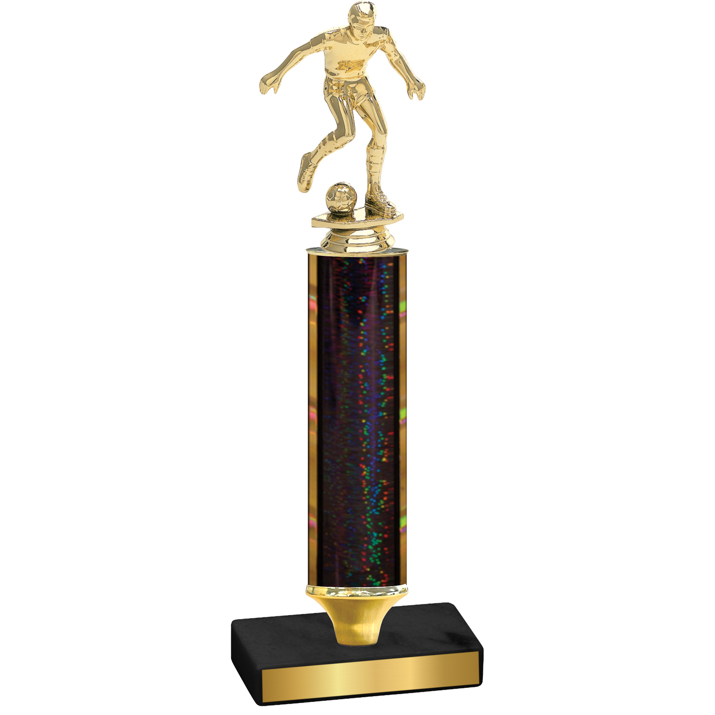 Value Black Glacier Soccer Trophy