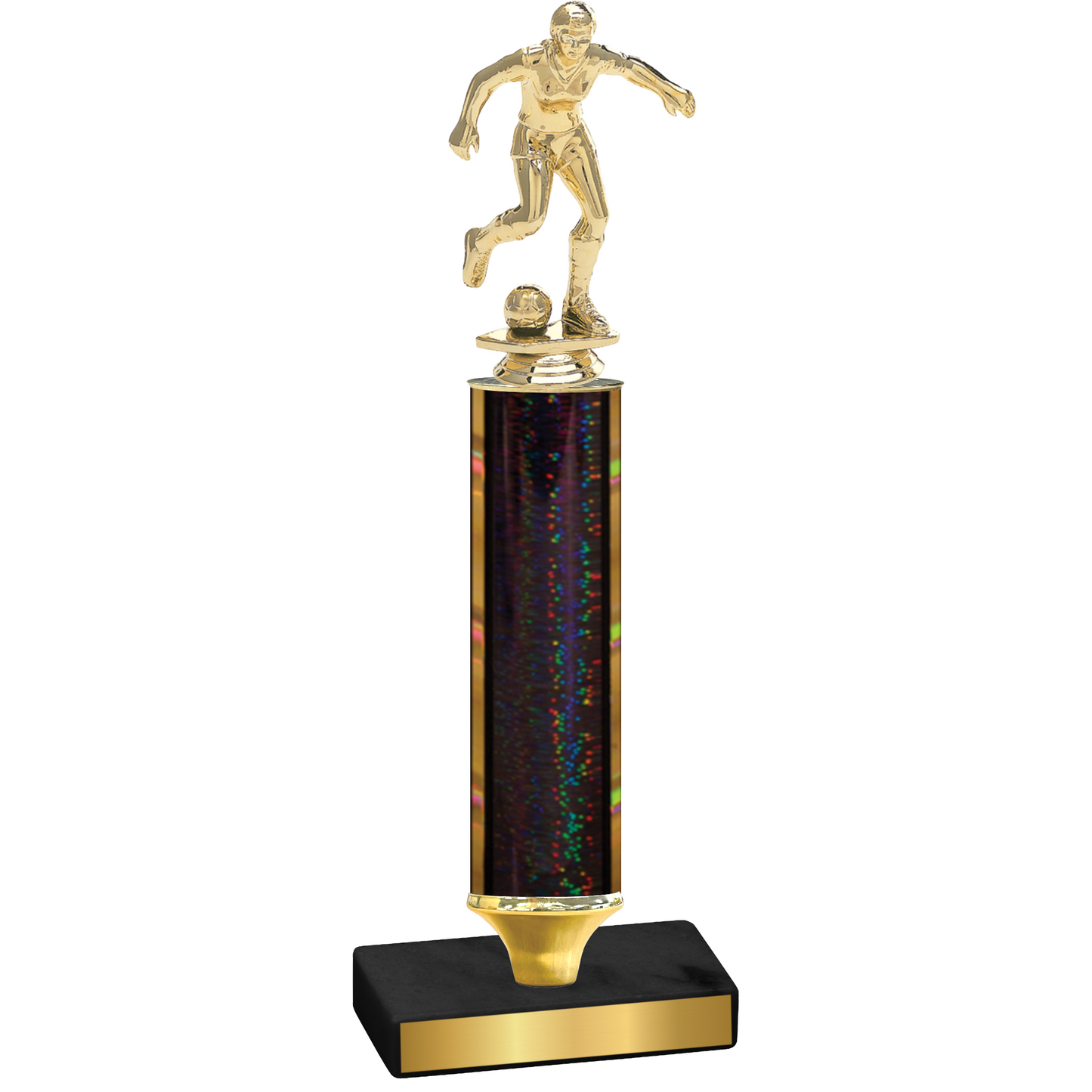 Value Black Glacier Soccer Trophy