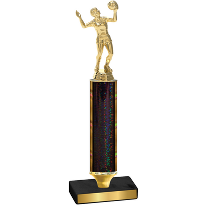 Value Black Glacier Volleyball Trophy