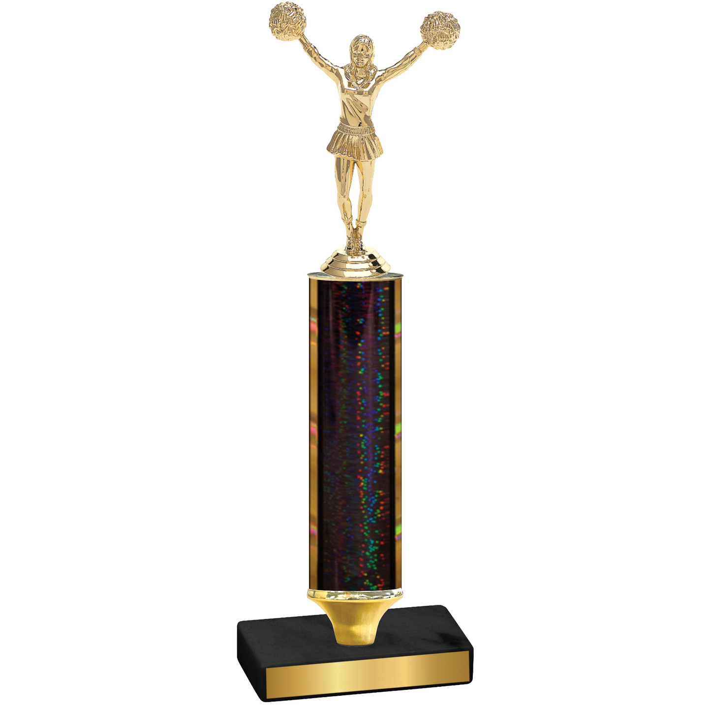 Value Black Glacier Cheerleading Trophy