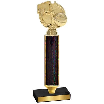 Value Black Glacier Basketball Trophy