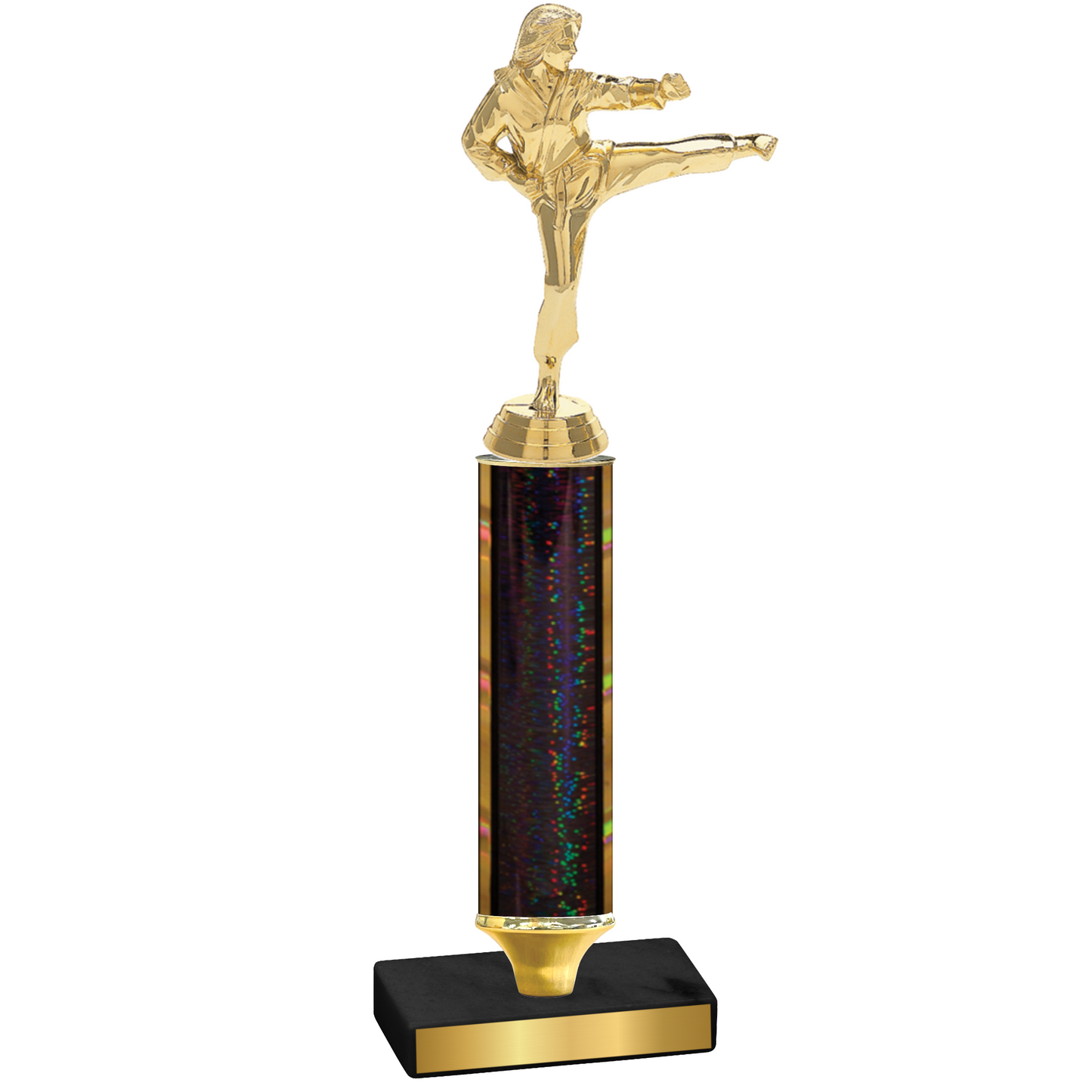 Value Black Glacier Karate Trophy