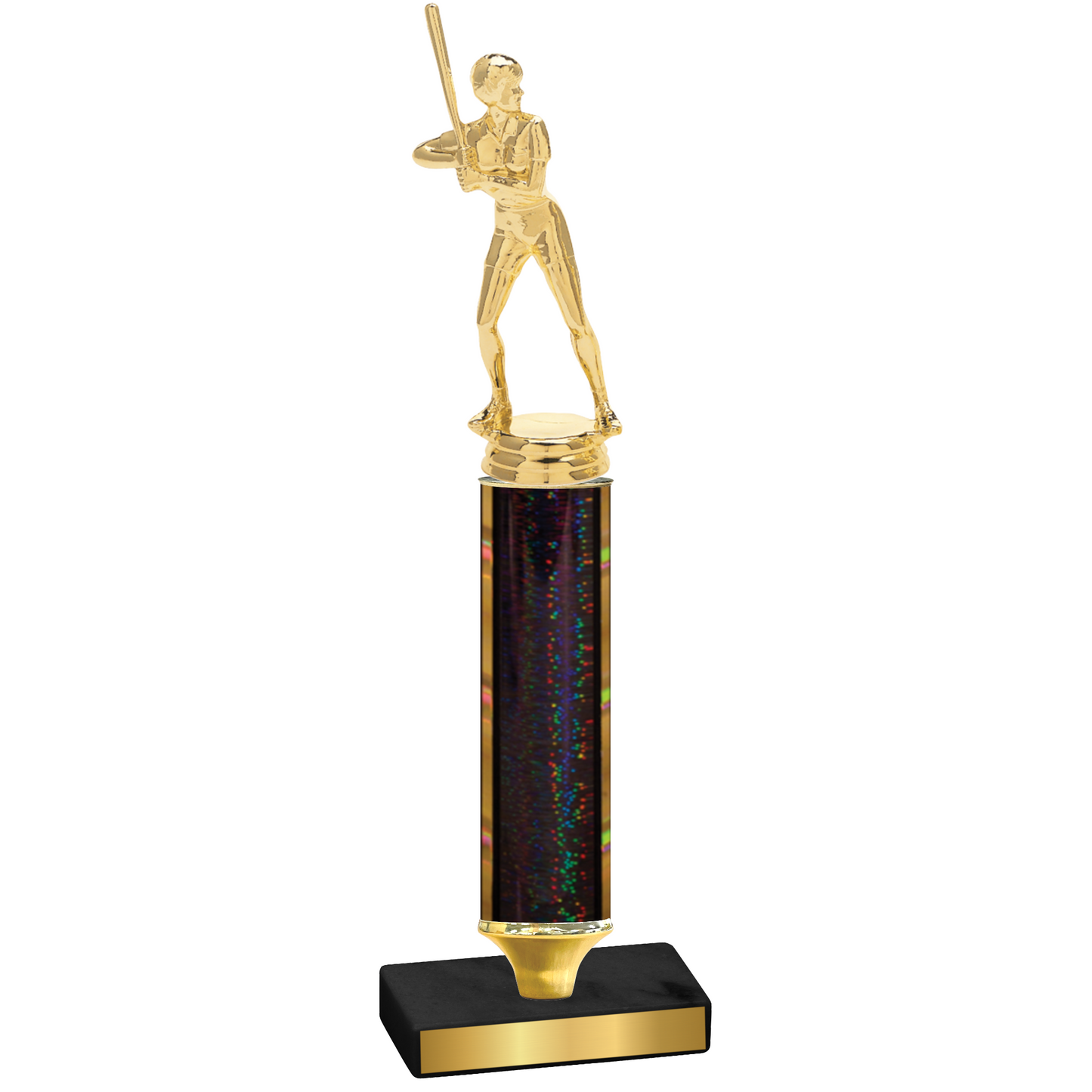 Value Black Glacier Softball Trophy