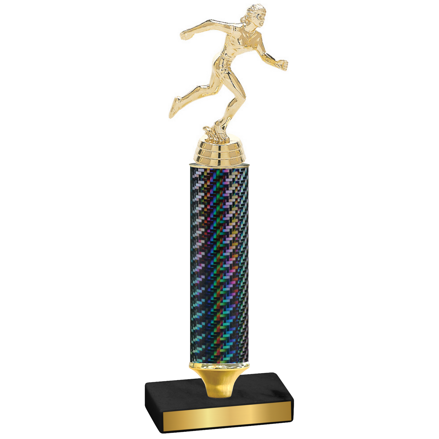 Value Black Carbon Fiber Running Trophy