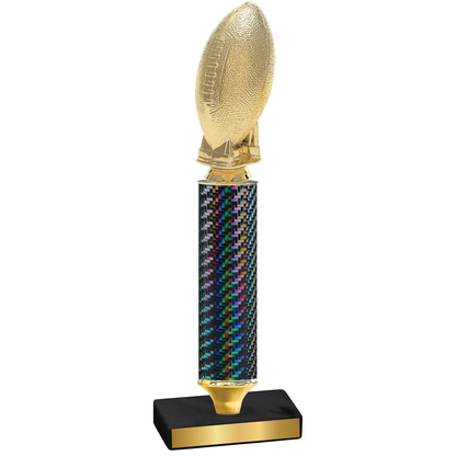 Value Black Carbon Fiber Football Trophy