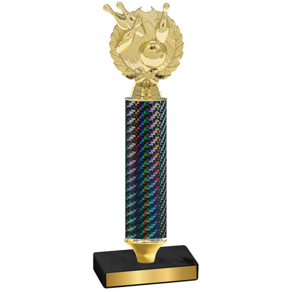 Value Black Carbon Fiber Bowling Trophy