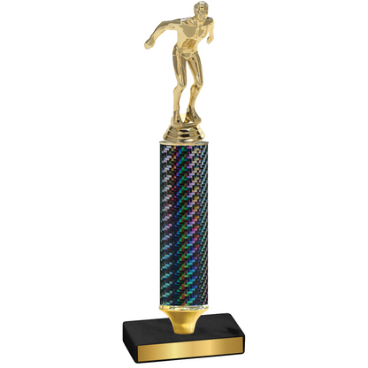 Value Black Carbon Fiber Swimming Trophy