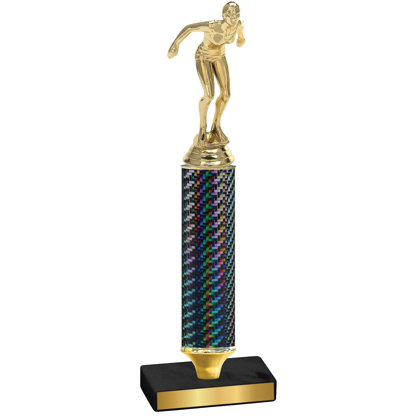 Value Black Carbon Fiber Tennis Trophy