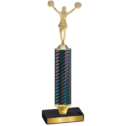 Value Black Carbon Fiber Cheerleading Trophy