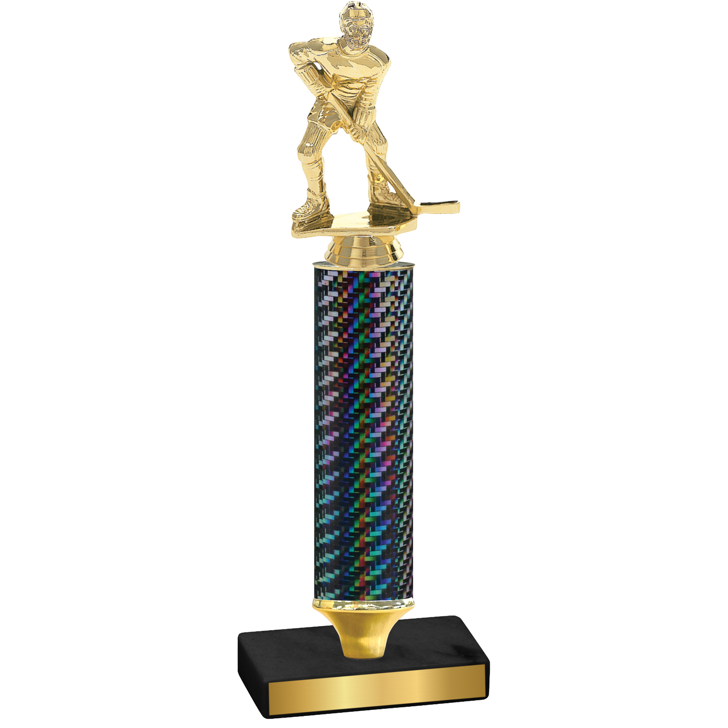 Value Black Carbon Fiber Hockey Trophy