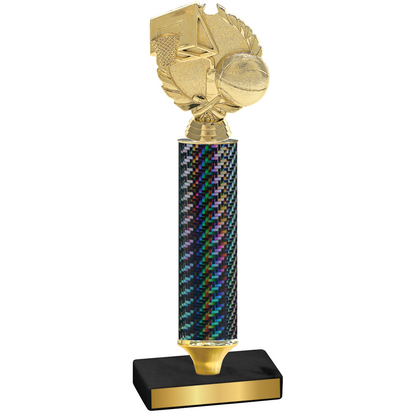 Value Black Carbon Fiber Basketball Trophy