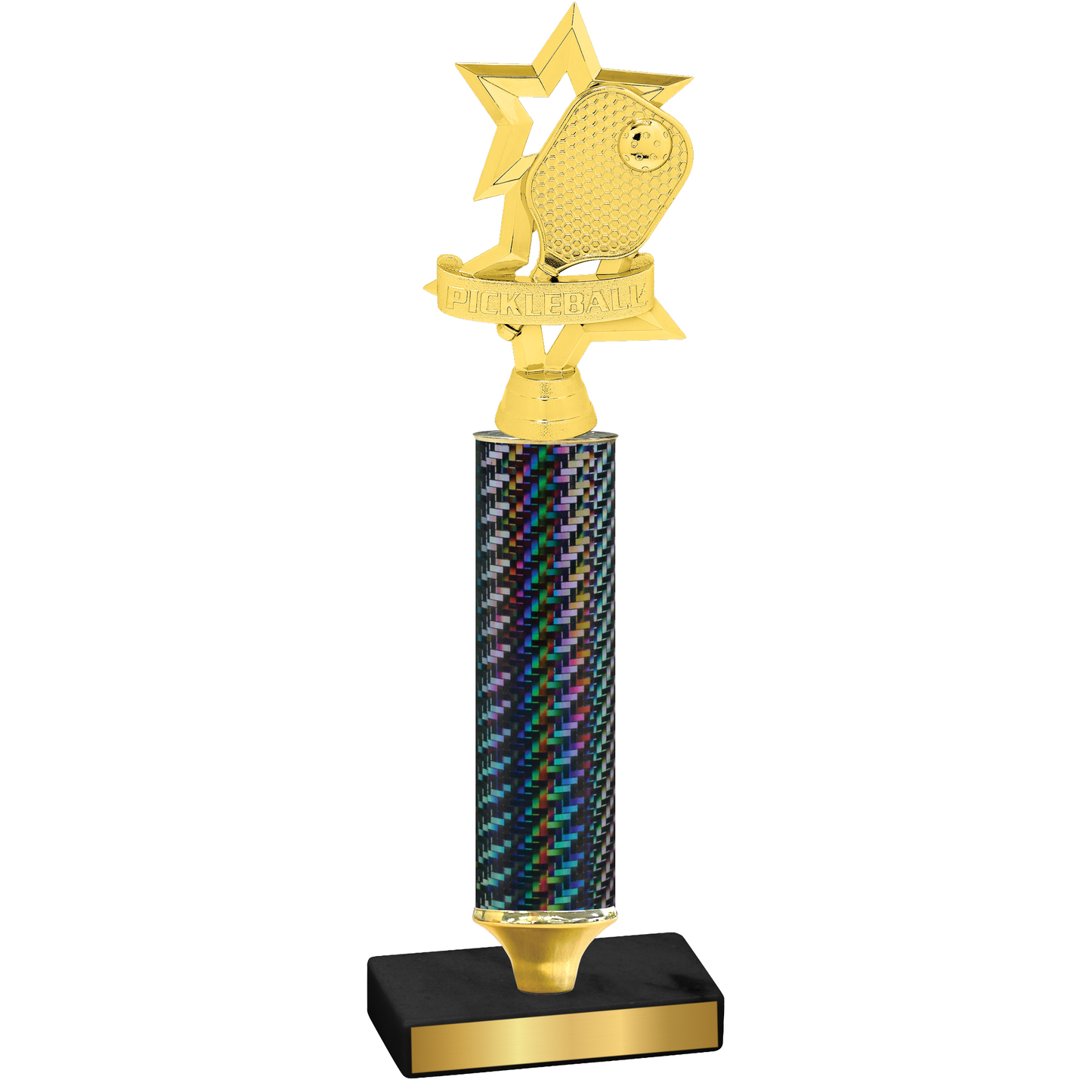 Value Black Carbon Fiber Pickleball Trophy