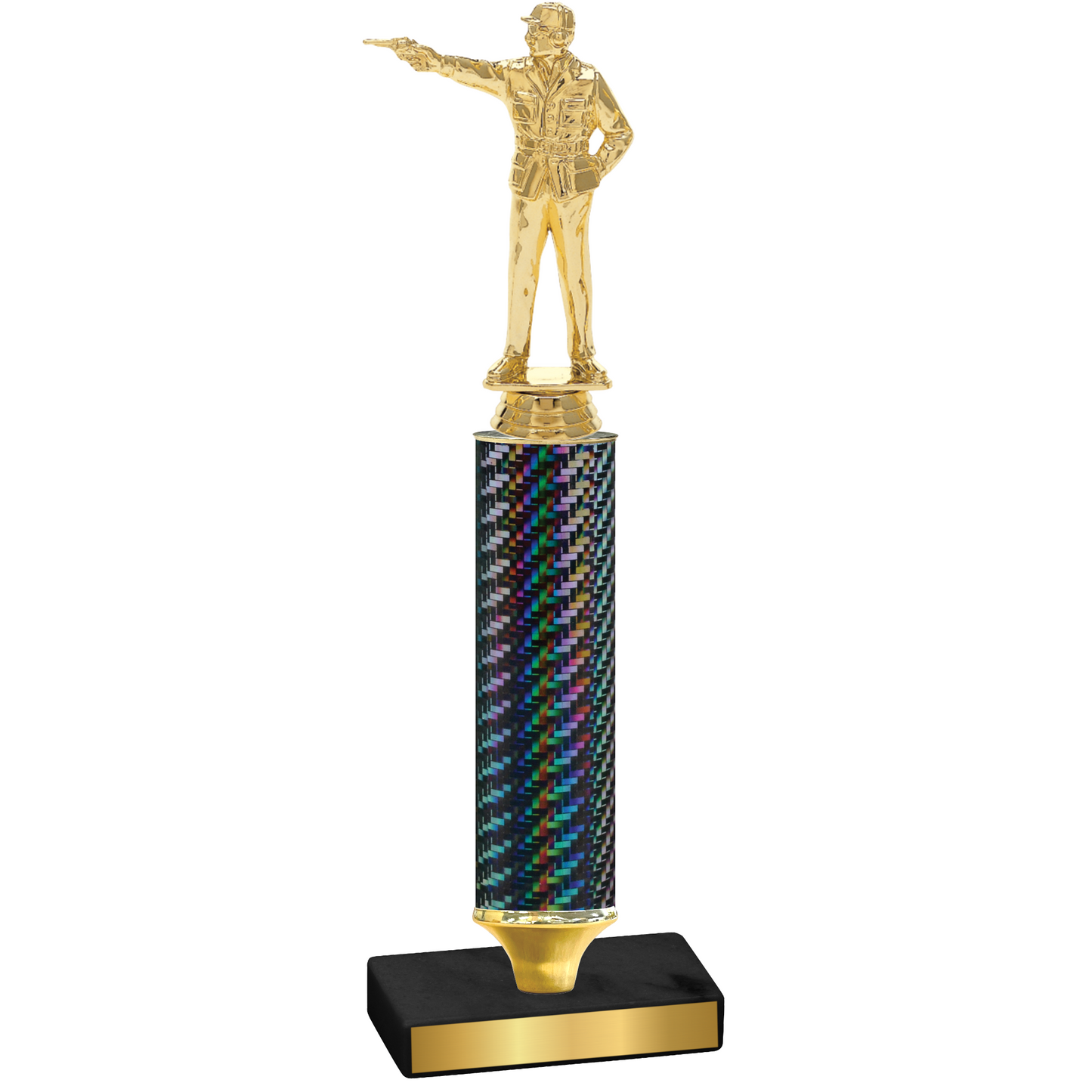 Value Black Carbon Fiber Shooter Trophy