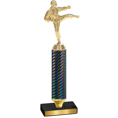 Value Black Carbon Fiber Karate Trophy