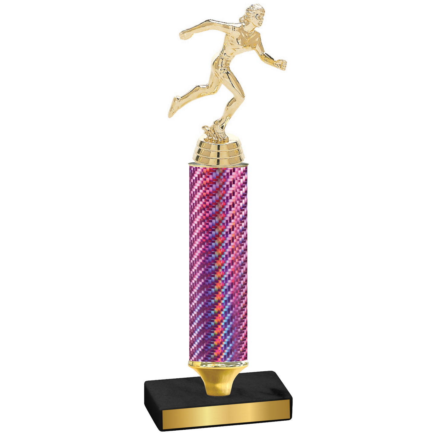 Value Pink Carbon Fiber Running Trophy