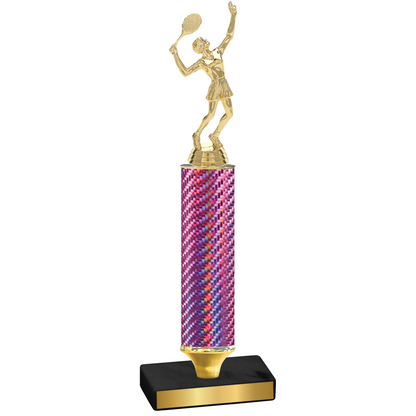 Value Pink Carbon Fiber Tennis Trophy