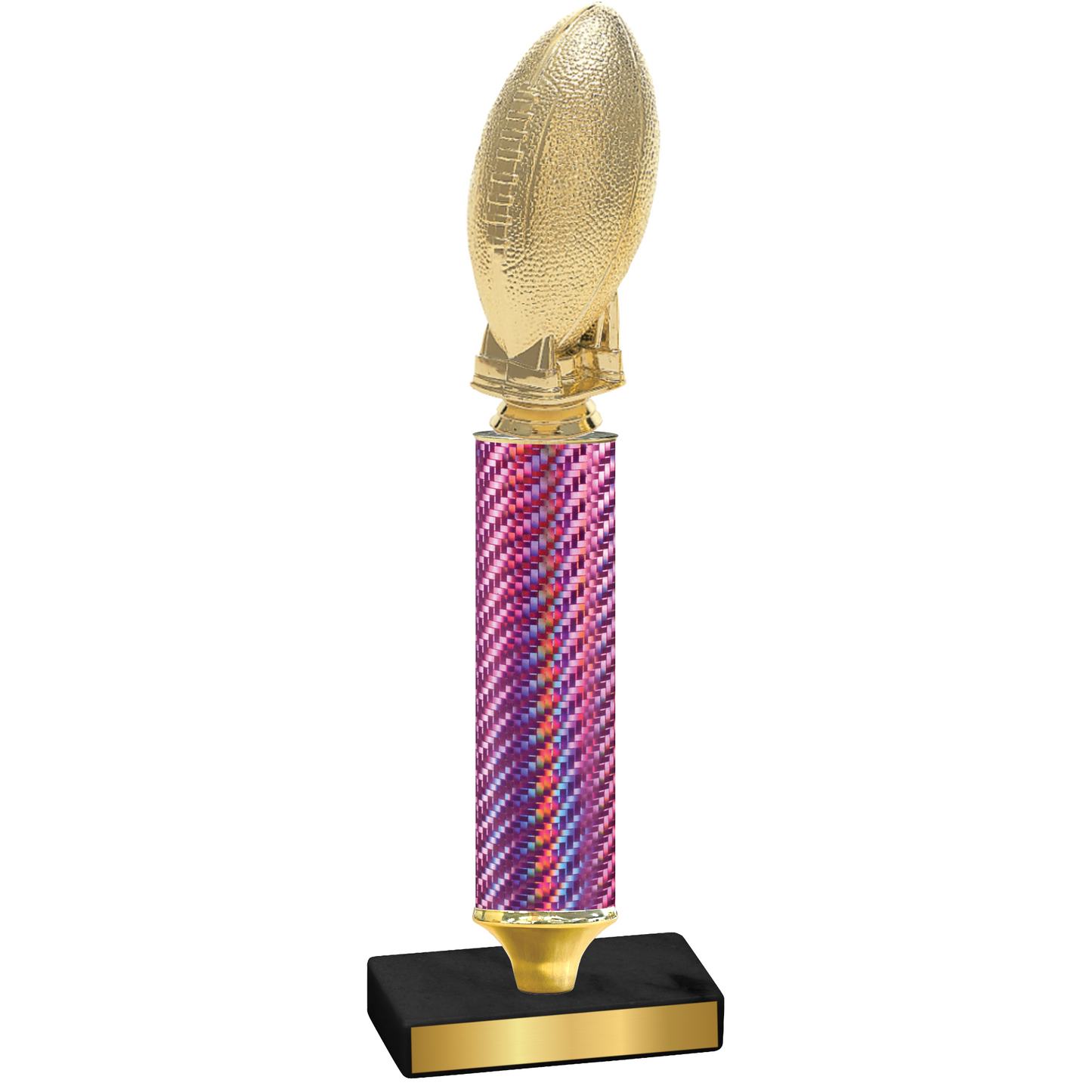 Value Pink Carbon Fiber Football Trophy