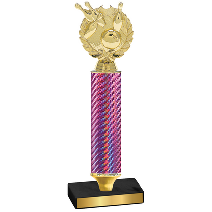 Value Pink Carbon Fiber Bowling Trophy