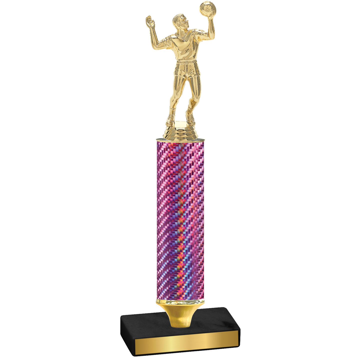 Value Pink Carbon Fiber Volleyball Trophy