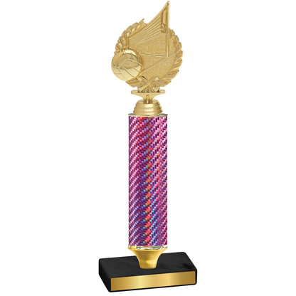 Value Pink Carbon Fiber Volleyball Trophy