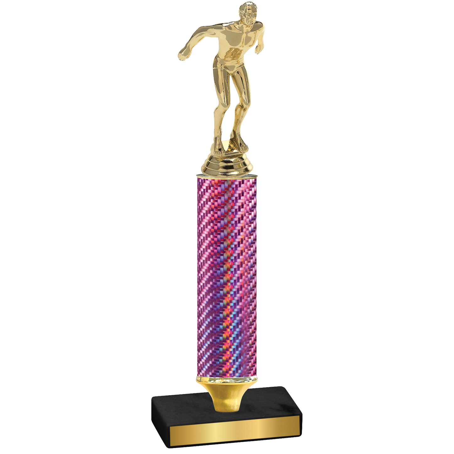 Value Pink Carbon Fiber Swimming Trophy