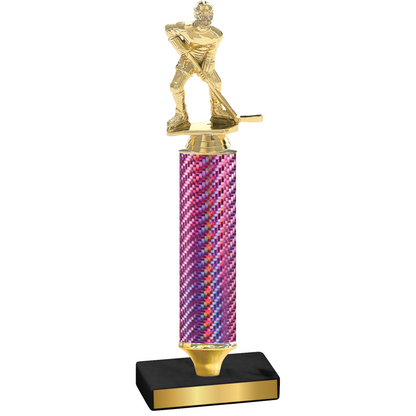 Value Pink Carbon Fiber Hockey Trophy